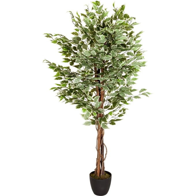 Kunstplant / kunstboom FICUS groen hjh OFFICE