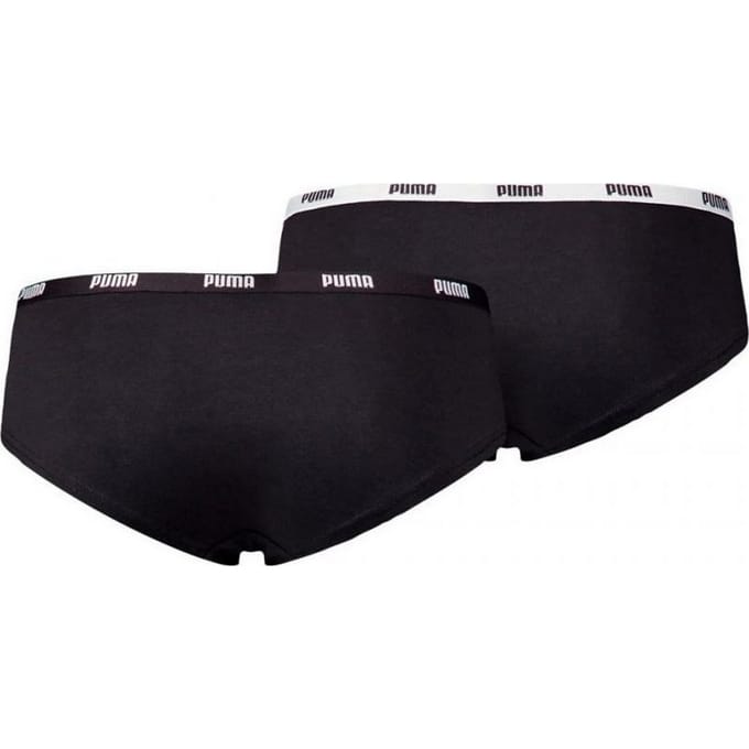 Puma Dames/Dames Hipster Slips (Set van 2) (Zwart)