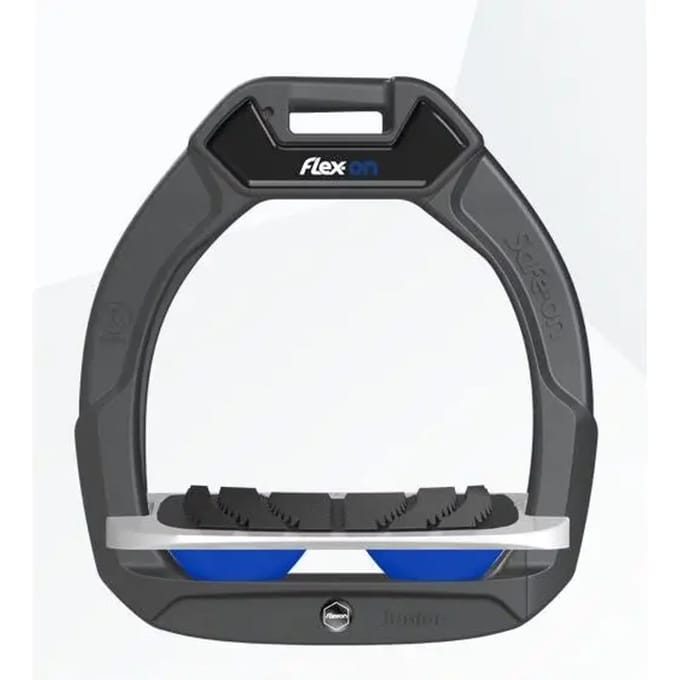 Veiligheidsondernemingen Paardrijden Hellend Grip Antraciet/Grijs/Blauw Kind Flex-On Safe-On