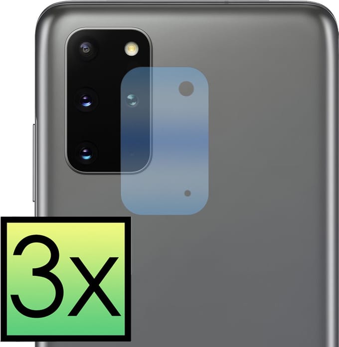 Camera Lens Protector - 3 Stuks - Geschikt voor Samsung Galaxy S20 Plus - Camera Screenprotector - Beschermglas - Gehard Glas - Tempered Glass - Screen Protector