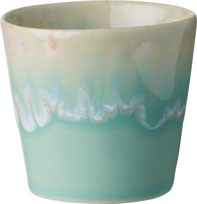 Costa Nova - servies - lungo kop - Grespresso azur - aardewerk -  set van 8 - H 7,5 cm
