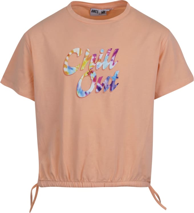 Someone - T-shirt - Maat 152 - Meisjes - Peach -