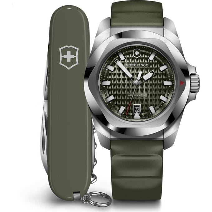 VICTORINOX AUTOMATIC I.N.O.X. Montre, Verte, 242017.1 [Swiss Made] gray