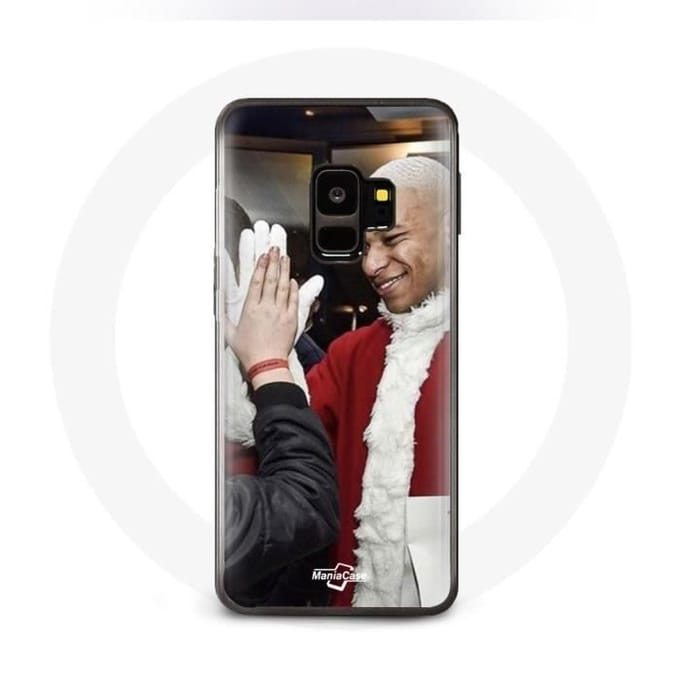 Coque pour Samsung Galaxy S9 Mbappé Foot Joyeux noël