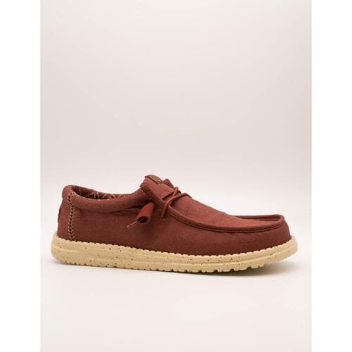 Hey Dude Wally Stretch Canvas, Mannen, Rood, mocassins, maat: 41