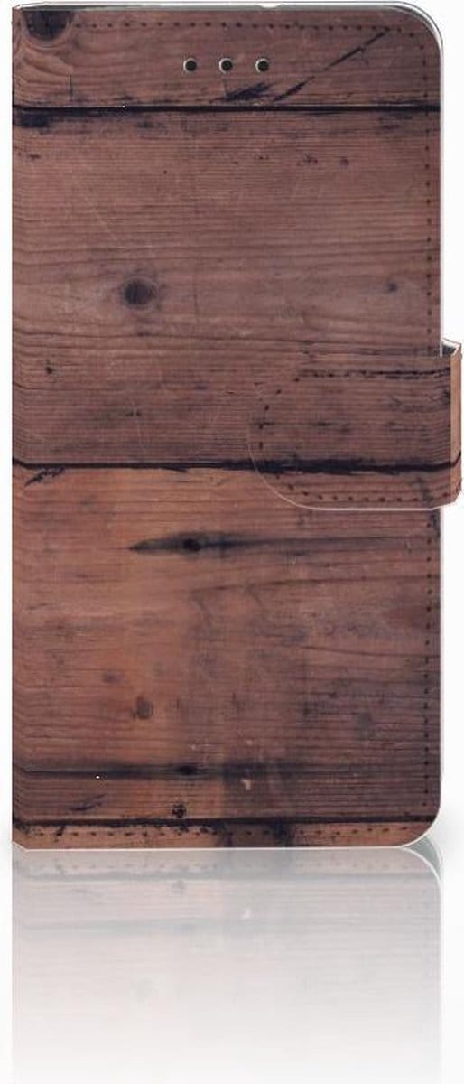 Motorola Moto G7 Play Book Style Case Old Wood