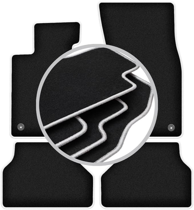 CARLUX-SILVER automatten voor: BMW 5 E61 VELCRO stationwagen, avant (2003-2010)