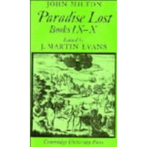 Paradise Lost: Books 9-10 - Cambridge Milton Series For Schools And Colleges - John Milton