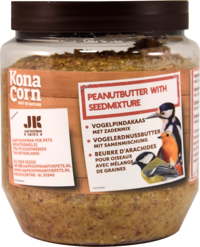 Konacorn Vogelpindakaas met zadenmix 350 gram