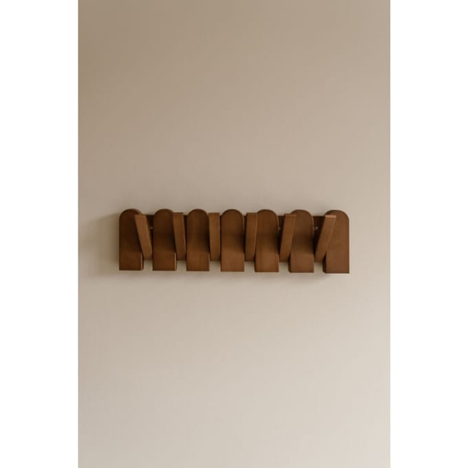 Indore Home - Wandkapstok Flip - Hout - Inklapbaar - Pianokapstok