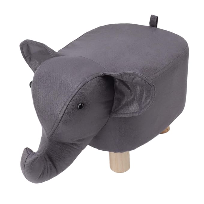 Repose-pieds en forme d'éléphant antidérapant, silencieux, confortable, stable, polyvalent, mignon rouge