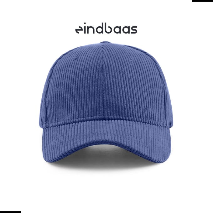 Legend Cap Basic - eindbaas - Corduroy - Blue - Blauwe corduroy pet