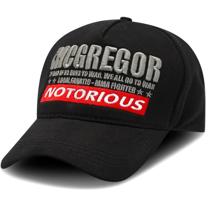 Baseball Cap Heren - Conor Notorious - Zwart