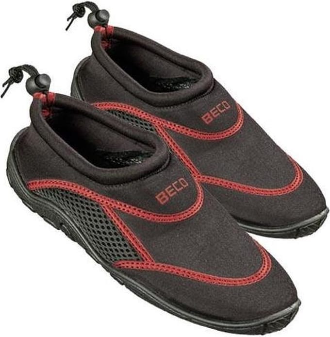 BECO Waterschoenen - Unisex - Neopreen - Grijs/Rood - Maat 43
