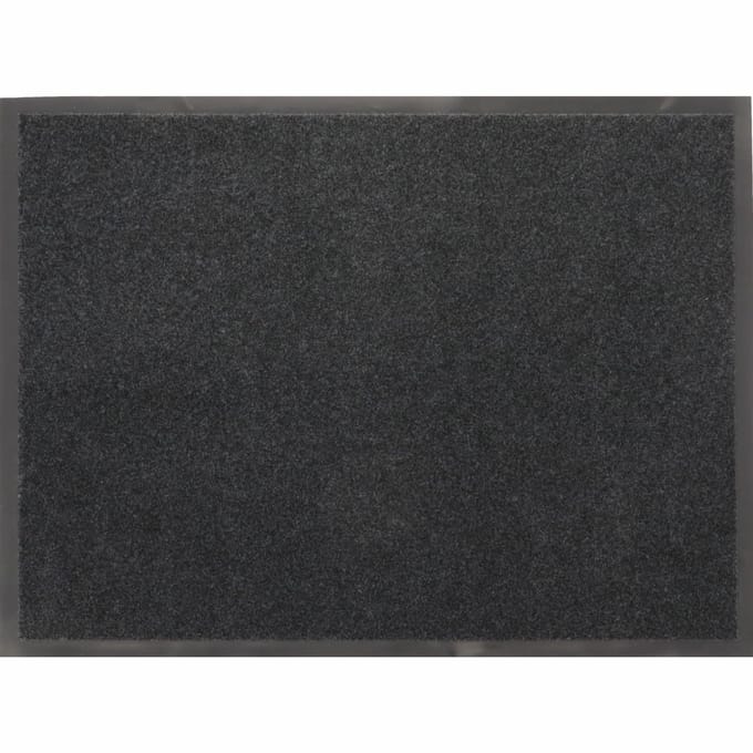 Luance Deurmat - grijs - 80 x 60 cm - voor binnen - PVC / polyester - droogloopmat