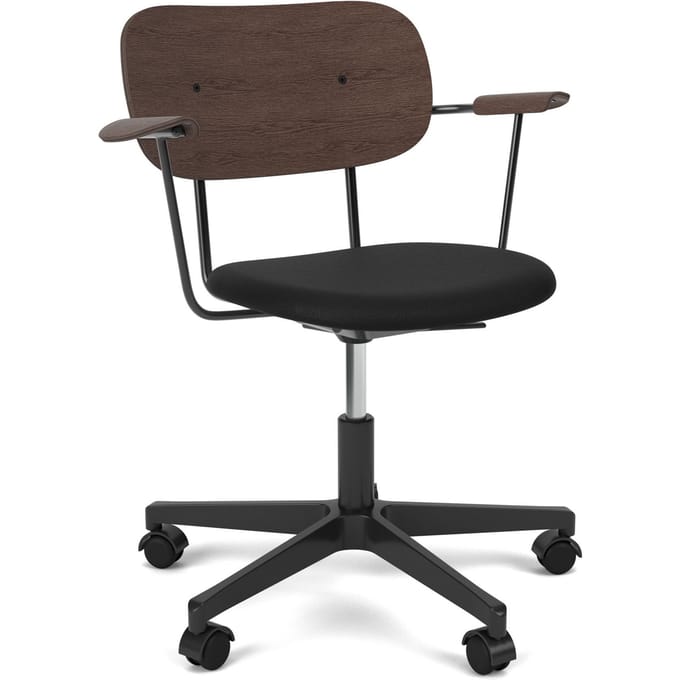 Audo Co Task Chair met armleuningen Zitkussen - sierra 1001 black