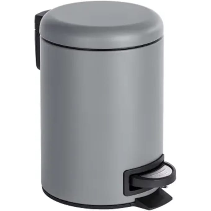 Wenko Pedaalemmer Leman 3l Grijs 17x25x22,5cm