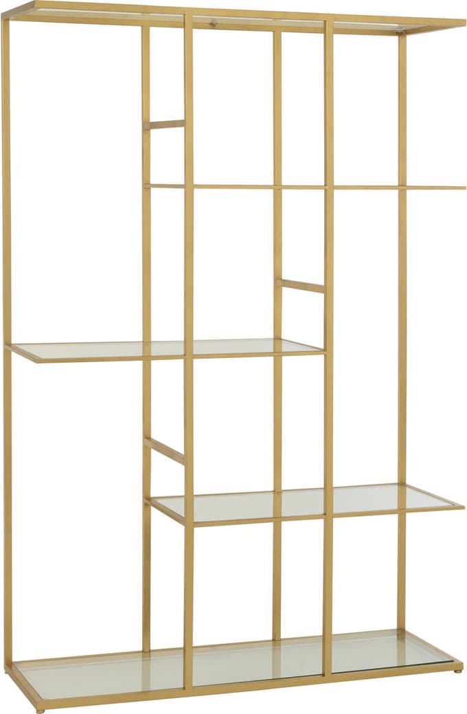 J-Line rek - ijzer/glas - goud