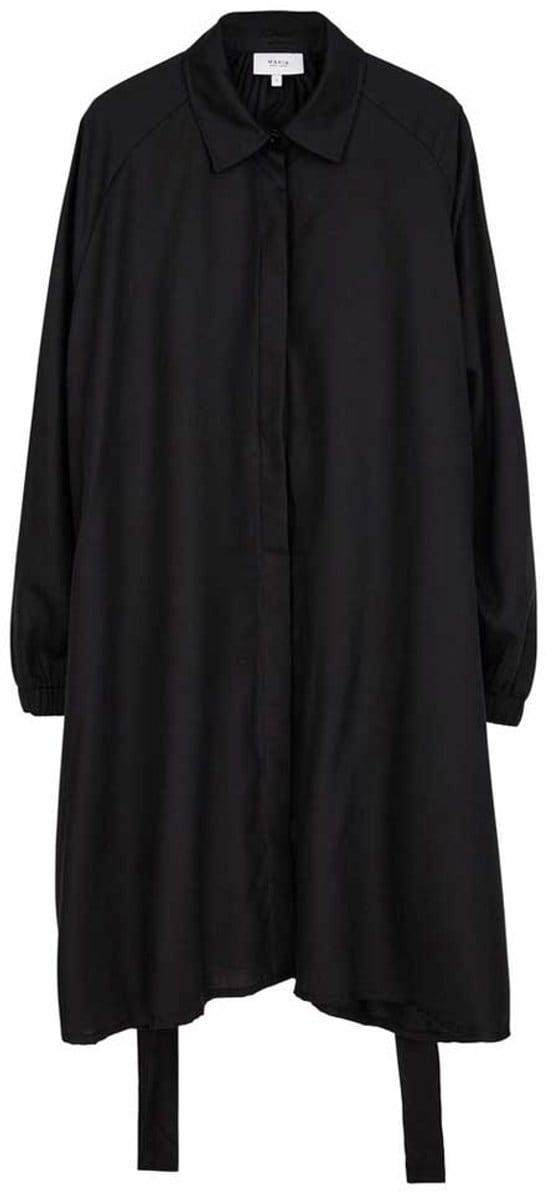 Makia Iiris Lang Mouw Jurk Zwart XL Vrouw