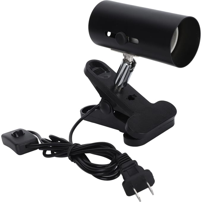 Lampe chauffante rotative pour reptiles avec pince black