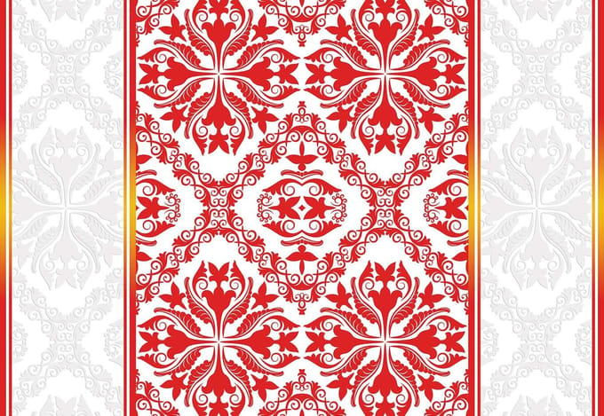 Fotobehang Abstract Pattern | XL - 208cm x 146cm | 130g/m2 Vlies