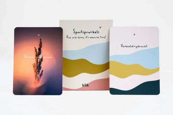 Klik Outdoortraining Sportsprankels Carddeck - 49 Coachingskaarten voor Mindset & Positiviteit