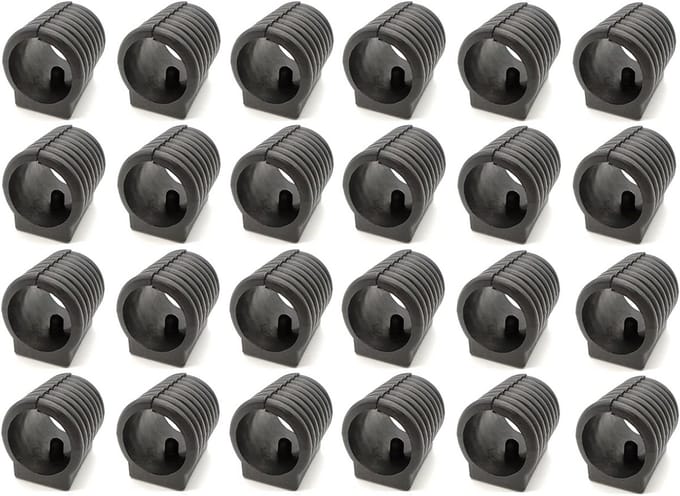 Kunststof Stoelpoten 24 Stuks 19 mm Zwart