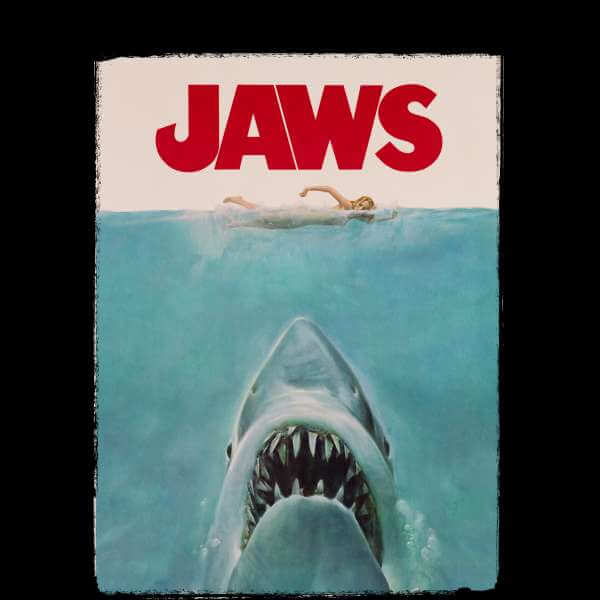 Jaws Classic Poster Trui - Zwart - M