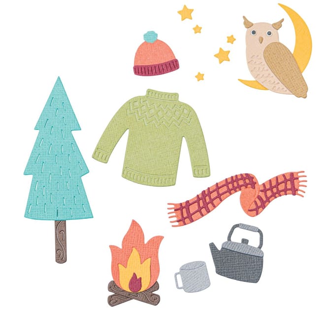 Sizzix Thinlits ponssjabloon "Cozy Woodland"