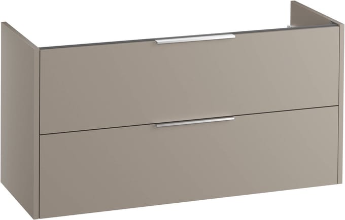 Saqu Lima wastafelonderkast excl. greep 120x45x60cm mat greige