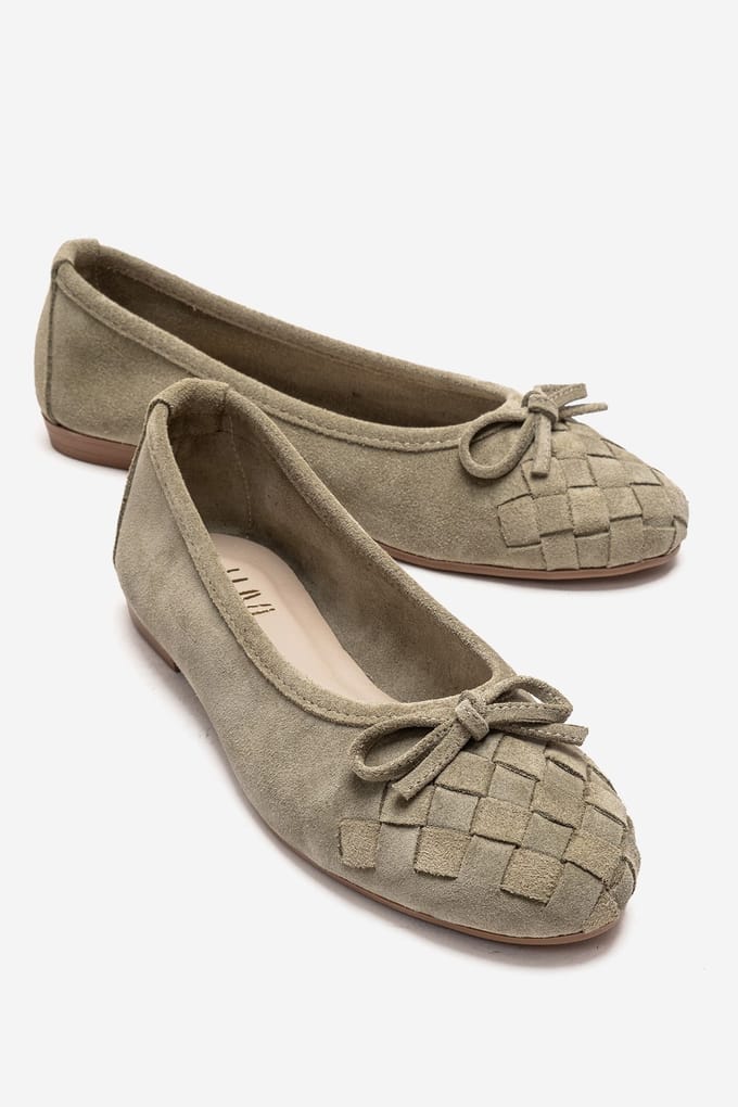 Nopos Leren Cap Toe Ballerina