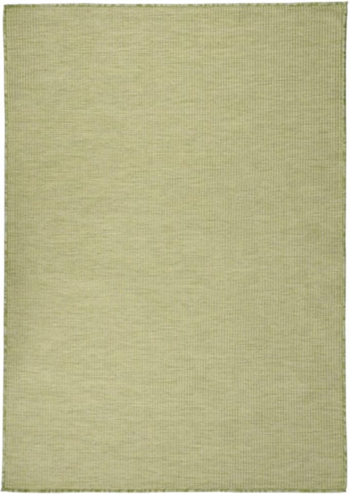 vidaXL - Buitenkleed - platgeweven - 160x230 - cm - groen
