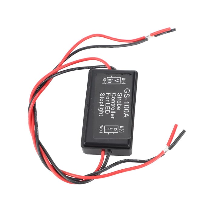 Flits Stroboscoop Controller LED Rem Auto Accessoire met IP65 Bescherming voor Motorvoertuigen black