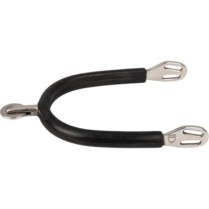 Rondelle sporen voor paard met rubberen coating Equestro