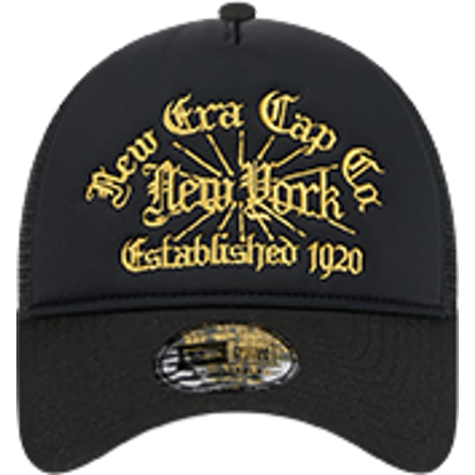 New Era New York Trucker Pet Zwart
