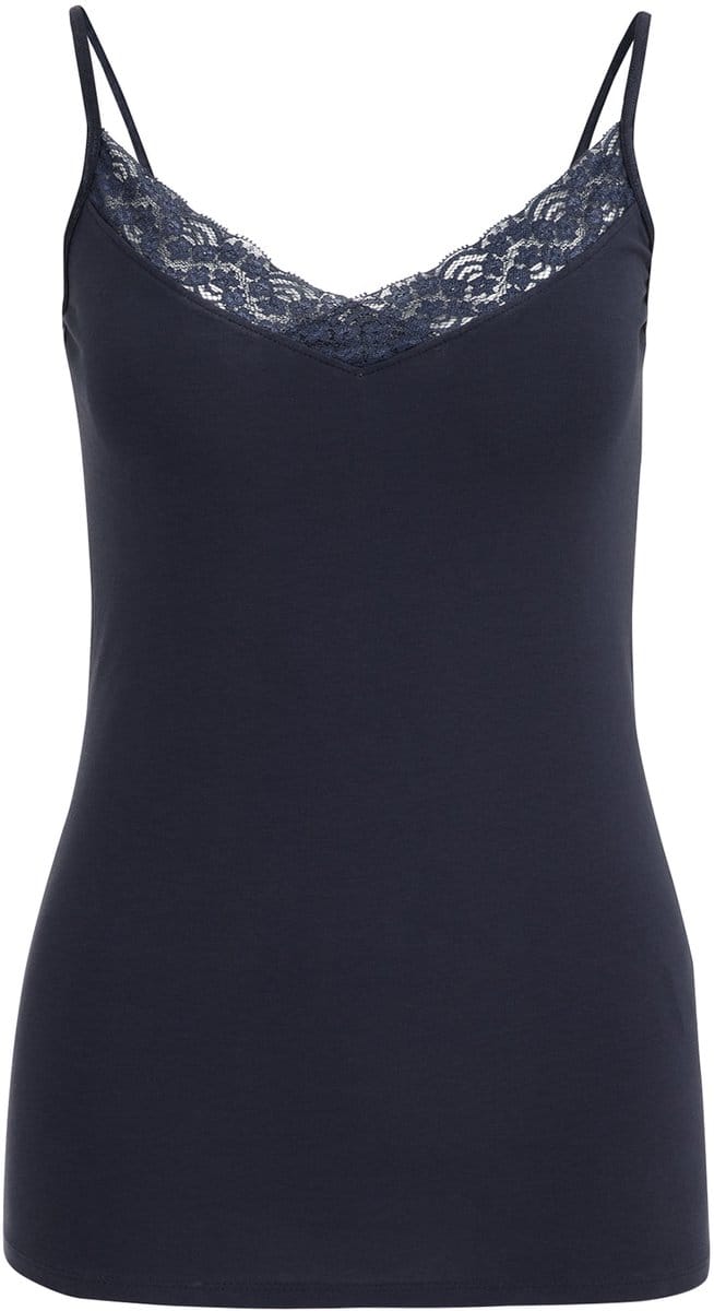 WE Fashion Dames singlet met kant