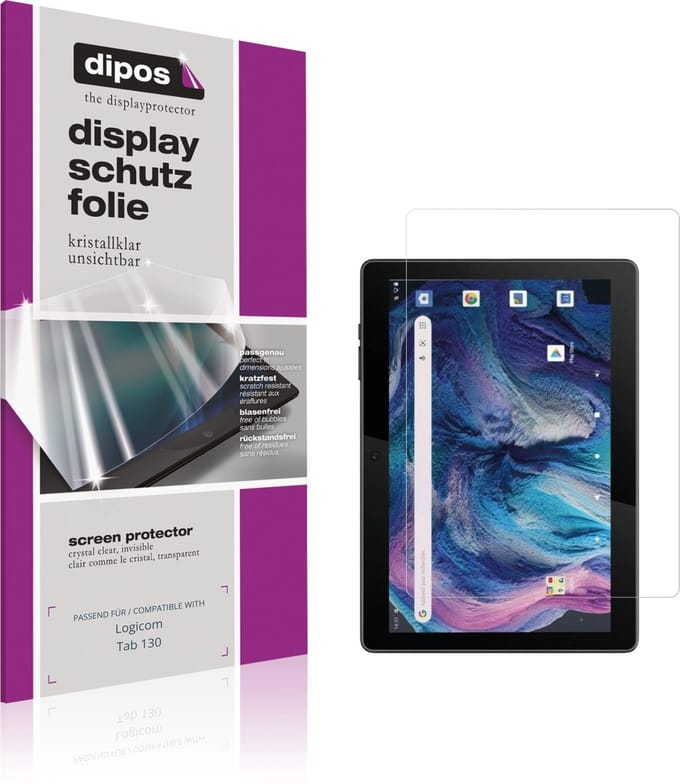 dipos – 2x Beschermfolie geschikt voor Logicom Tab 130 | Krasbestendige & heldere Screenprotector Ultra-Thin