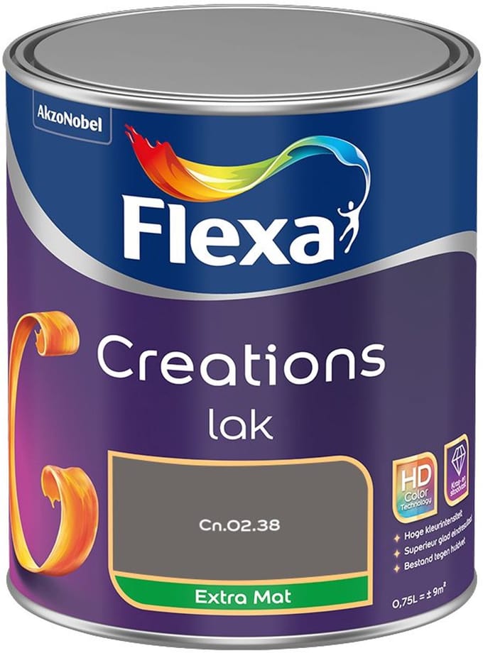 Flexa - Creations Lak Extra Mat - Cn.02.38 - Mengverf - 750 Ml