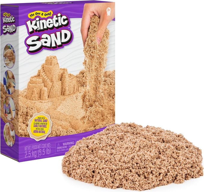 Kinetic Sand - 2,5 kg natuurlijk speelzand om te mengen kneden en maken - Sensorisch speelgoed