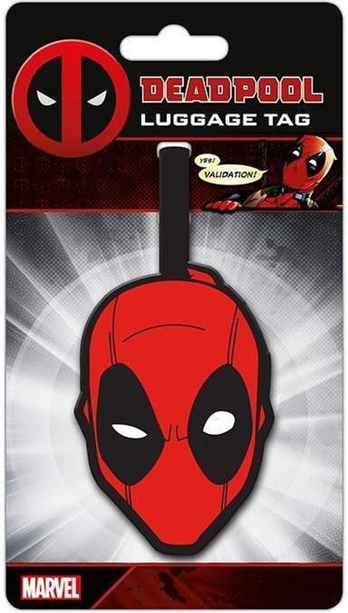 DEADPOOL - Face - Bagage Label '10x18'