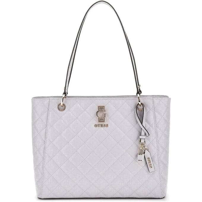 GUESS Schoudertas Bessey Noel Tote Lavendar Grey Grijs