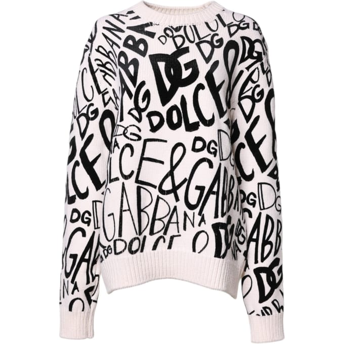 Dolce Gabbana Logo Gebreide Trui