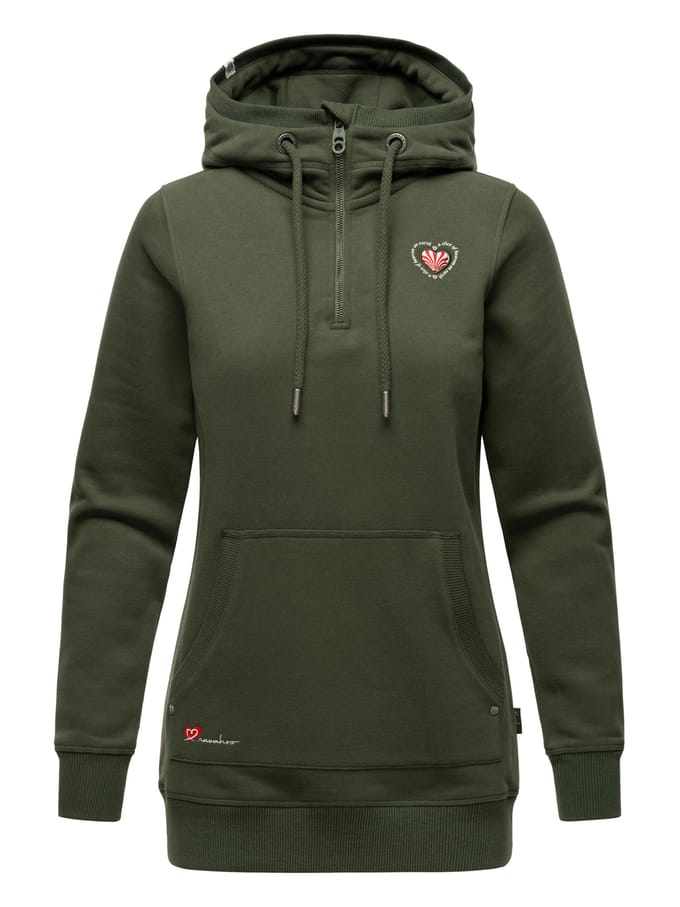 Navahoo dames longsleeve hoodie Zauberelfe – Lang & Comfortabel