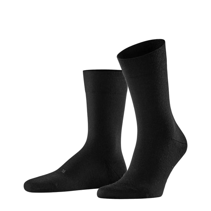 FALKE Stabilizing Wool Everyday met compressiezone functioneel materiaal sokken heren zwart - maat 45-46