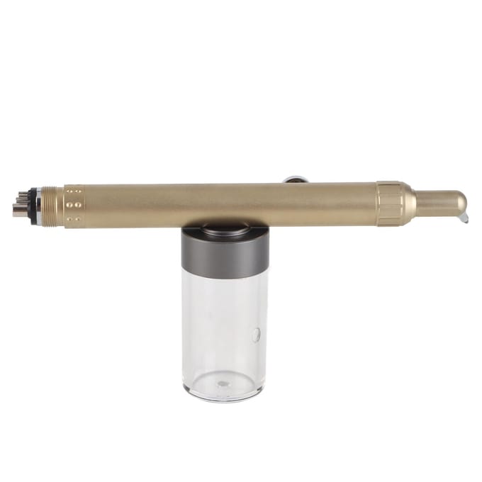 Dental Sandblasting Polisher Stainless Steel 360 degrees  Rotating Nozzle Dental Cleaning Polishing Jet gray