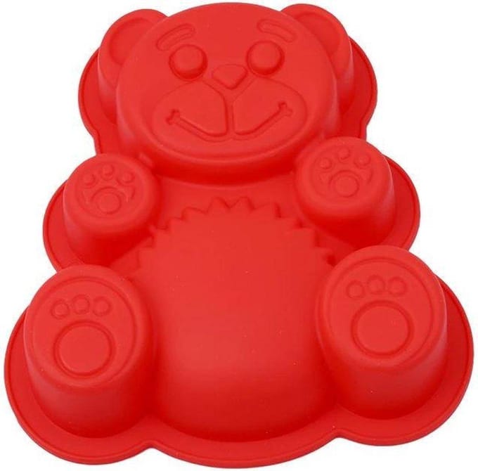 BukkitBow - Siliconen Bakvorm - Cakevorm en Chocoladevorm Mal - 3D Gummibeervorm - Snoepvorm - Rood