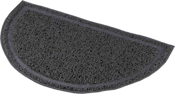 Trixie Cat litter tray mat semi-circular PVC 59 × 35 cm anthracite