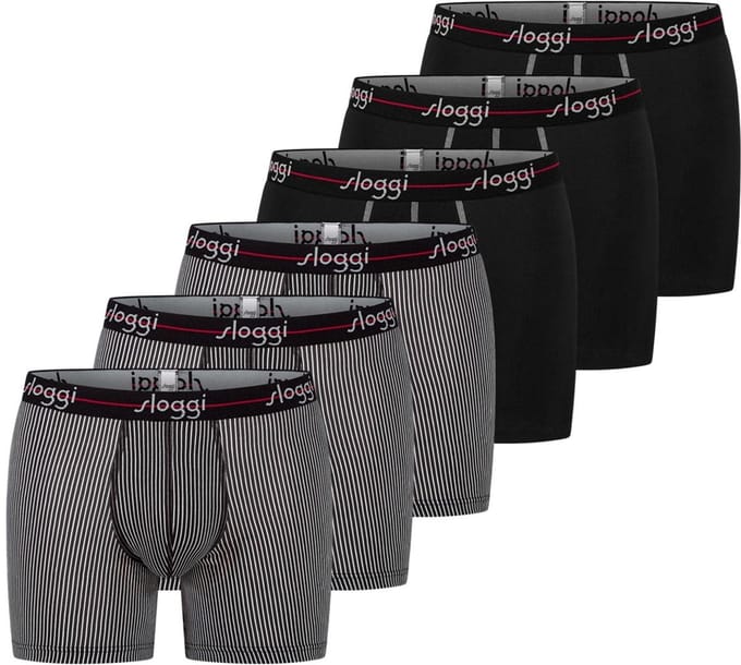 sloggi Heren lang short / pant 6 pack Start