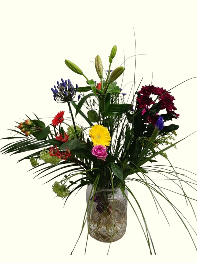 Bloomingworld Boeket Plukbloemen L Bont - 18 Stelen