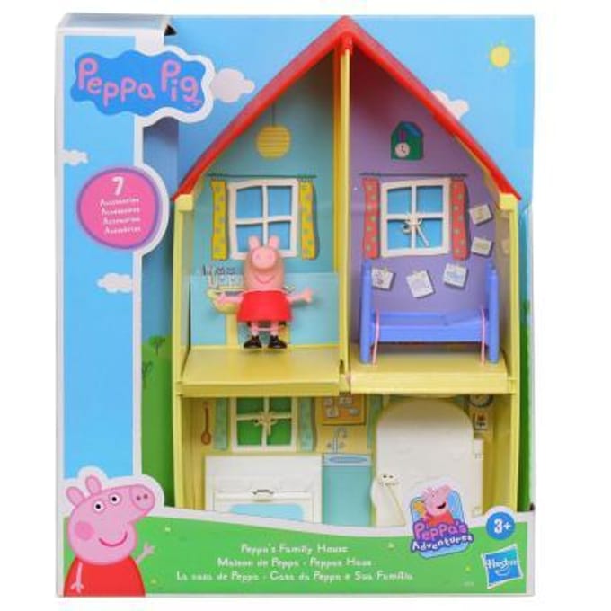 Peppa Pig Peppa's Huis Speelset - Voor peuters vanaf 3 jaar - Met 6 accessoires